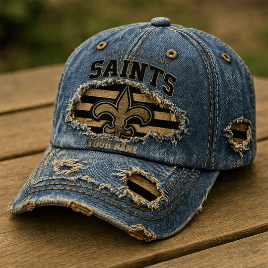 New Orleans Saints Denim Washed Cap New Style