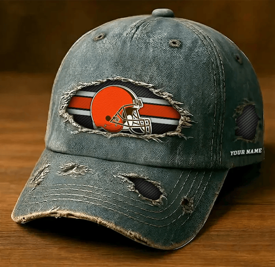 Cleveland Browns Denim Washed Cap New Style