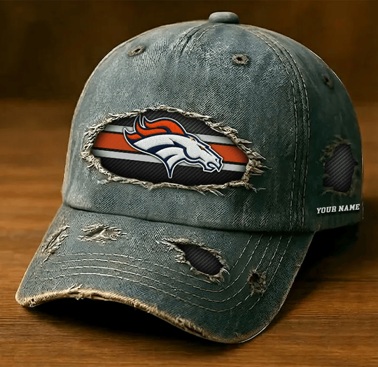 Denver Broncos Denim Washed Cap New Style
