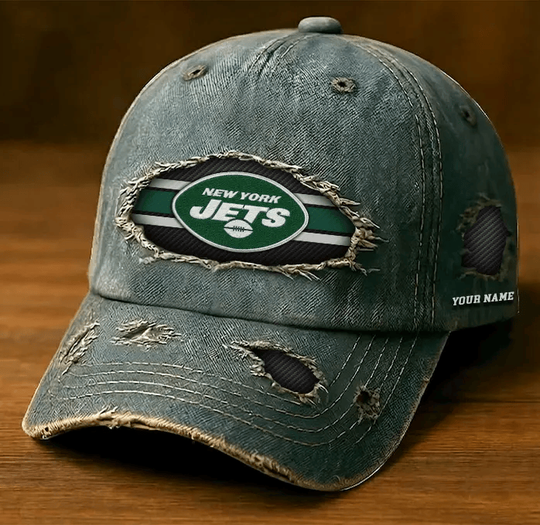New York Jets Denim Washed Cap New Style