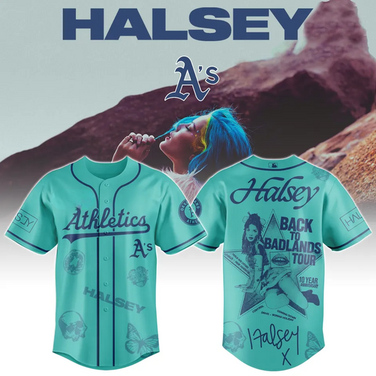 Oakland Athletics x Halsey Back to Badlands Tour Baseball Jersey