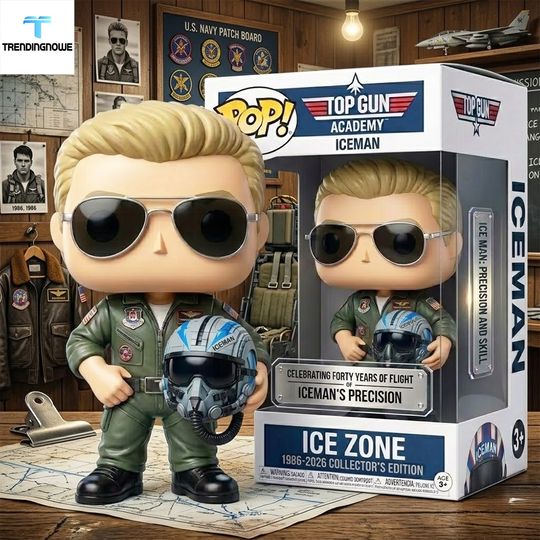 Top Gun Iceman 40Th Anniversary Collectible Figure