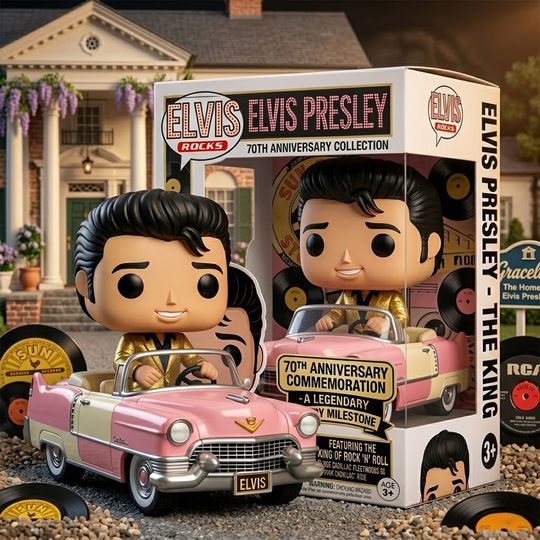 Elvis Presley 70Th Anniversary Pink Cadillac 2026 Figure