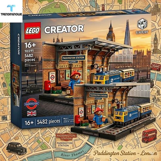 Paddington Station Journey Of Warmth Collector Building Brick Set, Gift For Him, Father's Day Gift