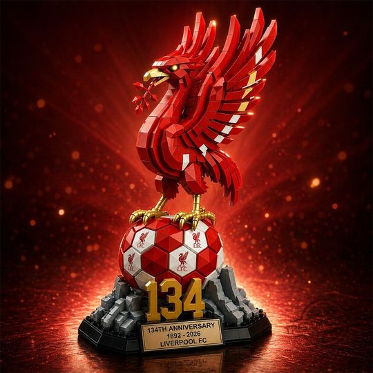 Liverpool FC 134th Anniversary Limited Edition Brick Building Set, Gift For Him, Father's Day Gift