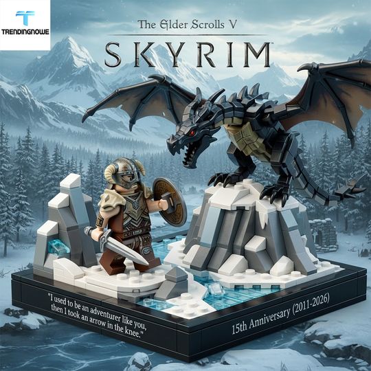 Skyrim 15Th Anniversary Collector Brick Edition, Gift For Him, Father's Day Gift