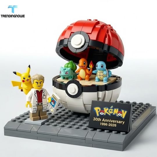 PKM 30Th Anniversary Edition Building Block Brick, Gift For Him, Father's Day Gift