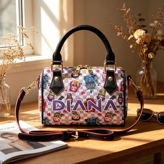 Custom K-Pop Demon Hunter PU Leather Crossbody Bag