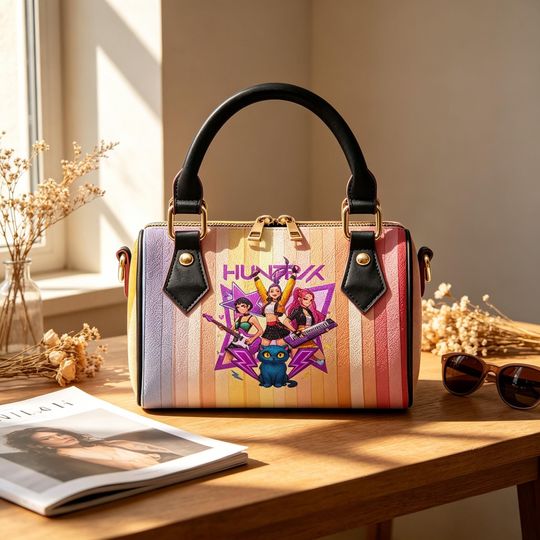 Personalized K-Pop Demon Hunter PU Leather Crossbody Bag