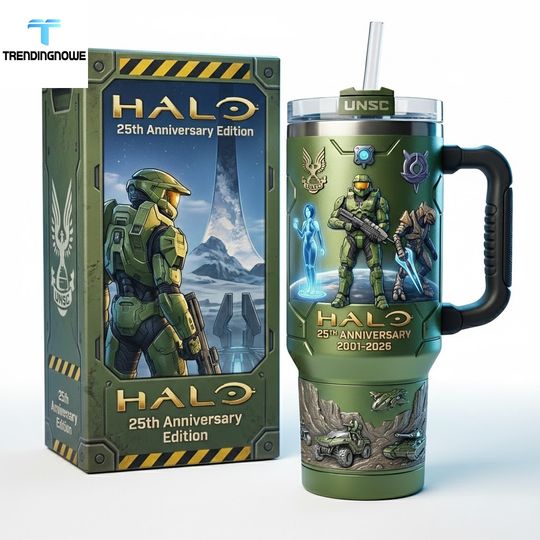 Halo Master Chief 25Th Anniversary Edition Tumbler