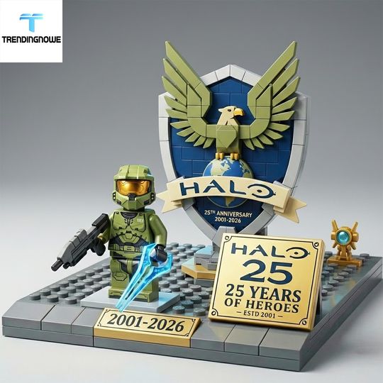 Halo Master Chief 25Th Anniversary Building Brick Block Set 2026