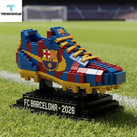Fc Barcelona Soccer Boot Collector Brick Blocks Edition