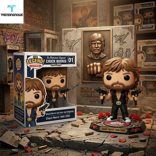 Chuck Norris Pop Figure Legend Tribute 2026 Limited Edition Icon Collectible Figure , Gift For Him, Father's Day Gift