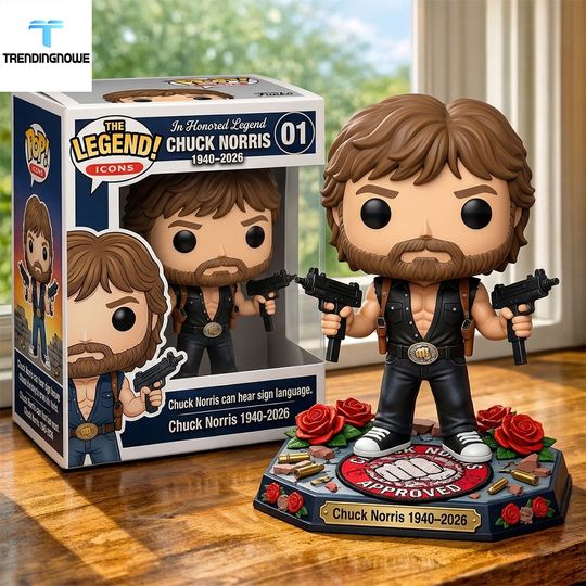 Chuck Norris Legend Icon 2026 Memorial Tribute Collectible Figure , Gift For Him, Father's Day Gift