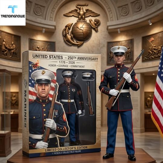 Hot Toys 250Th Anniversary Us Marine Corps 118 Scale Limited Edition Collectible Figure , Gift For Him, Father's Day Gift