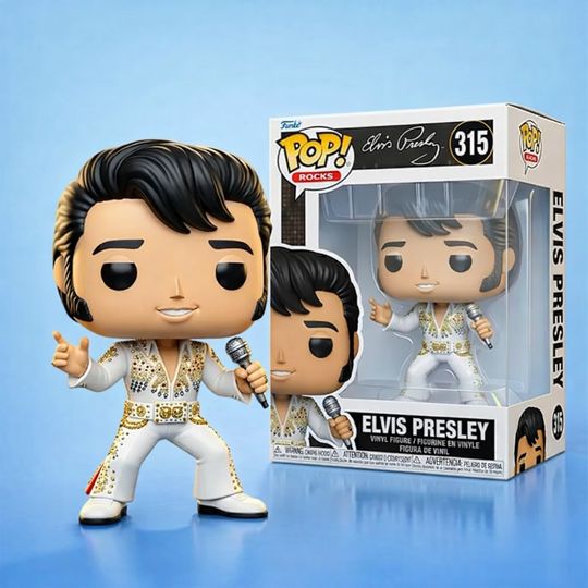 Elvis Presley King Of Rock N Roll Collectible Figure , Gift For Him, Father's Day Gift