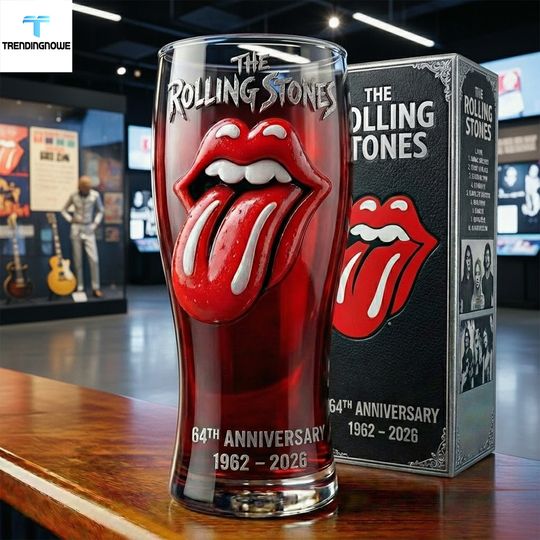 The Rolling Stones 64Th Anniversary Limited Edition Beer Glass