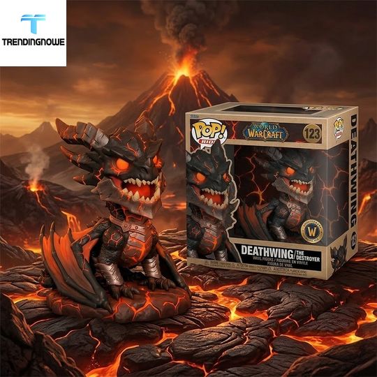 Ride World Of Warcraft Frost And Fire Deathwing The Destroyer 20Th Anniversary Edition Vinyl Figure