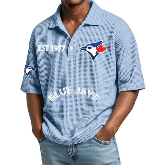 Toronto Blue Jays EST 1977 Waffle Polo
