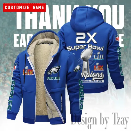 Philadelphia Eagles 3D Fleece Zip Hoodie