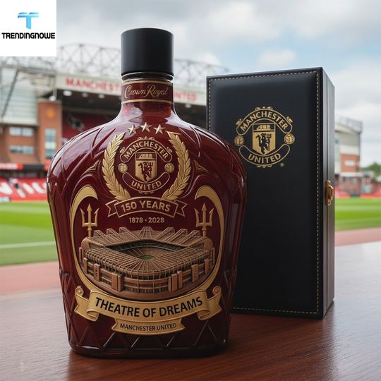Manchester United 150Th Anniversary Theatre Of Dreams Whiskey Bottle Decanter