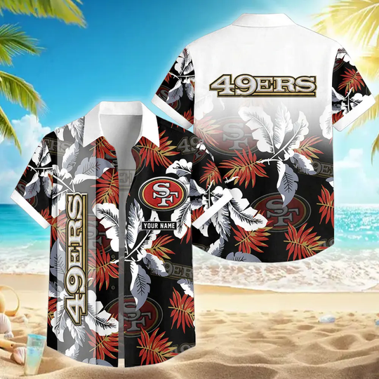 San Francisco 49ers Summer Casual Street Button Shirt