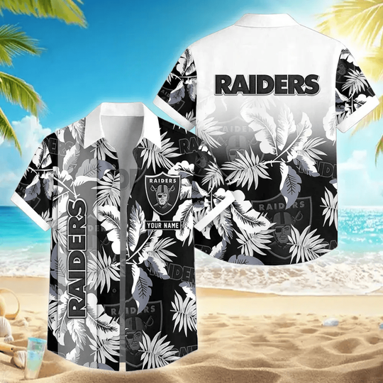 Las Vegas Raiders Summer Casual Street Button Shirt
