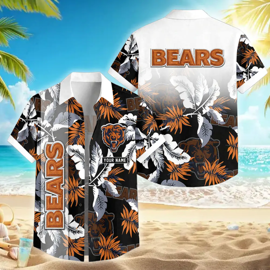 Chicago Bears Summer Casual Street Button Shirt