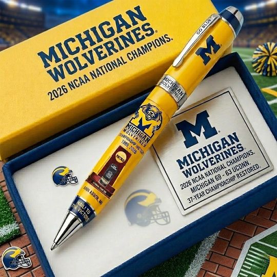 Michigan Wolverines 2026 National Champions Commemorative Pen