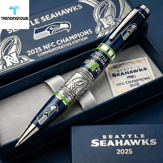 Seattle Seahawks 2025 Nfc Champions Commemorative Pen Limited Edition