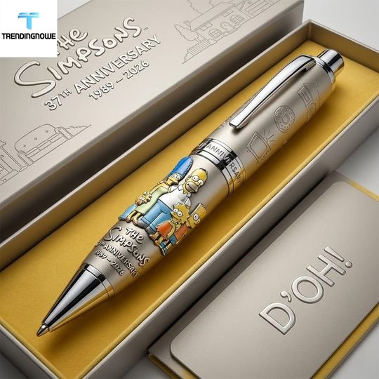 The Simpsons 37Th Anniversary 1989 2026 Commemorative Ballpoint Pen