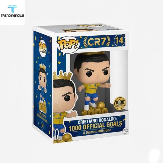 Cr7 Cristiano Ronaldo Al Nassr 1000 Goals Commemorative Pop Figure