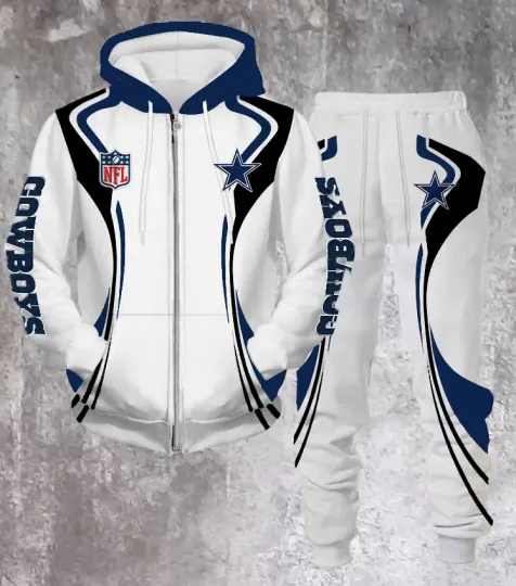 Dallas Cowboys Hoodie Jogger Set, Gift For Him, Football Lover, Father's Day Gift Idea