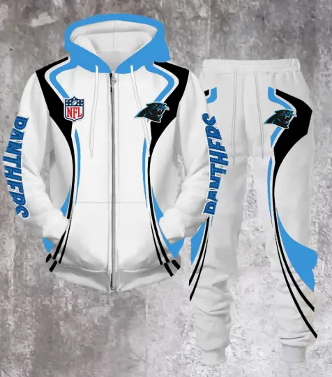 Carolina Panthers Hoodie Jogger Set, Gift For Him, Football Lover, Father's Day Gift Idea