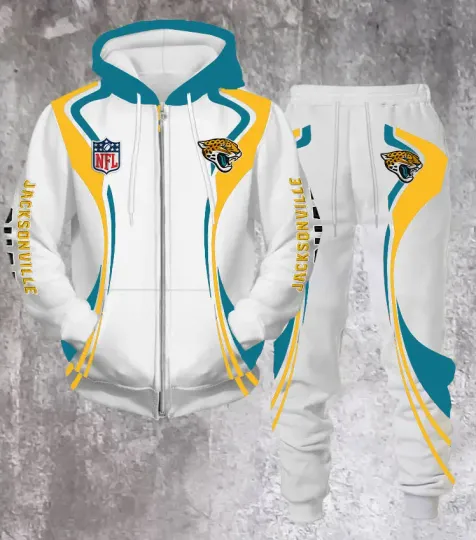 Jacksonville Jaguars Hoodie Jogger Set, Gift For Him, Football Lover, Father's Day Gift Idea