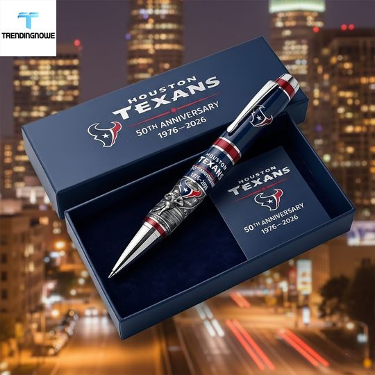 Houston Texans 50Th Anniversary 1976 2026 Collectible Pen