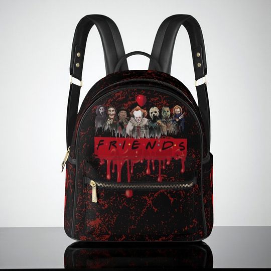 Psycho Friends Faux Mini Backpack for Women