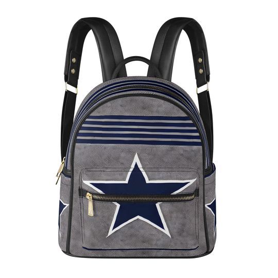 Dallas Cowboys Inspired PU Mini Backpack