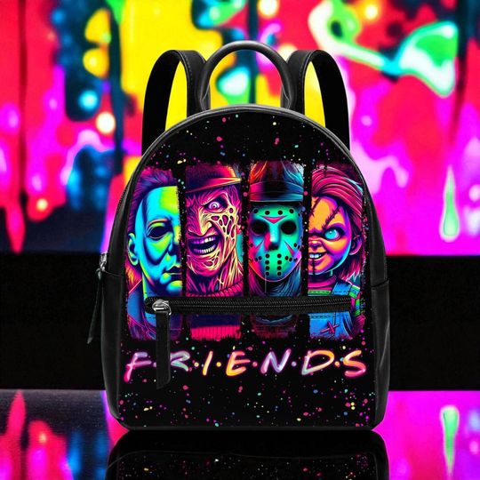 Slasher Friends Mini Backpack PU Scary Movie Bag