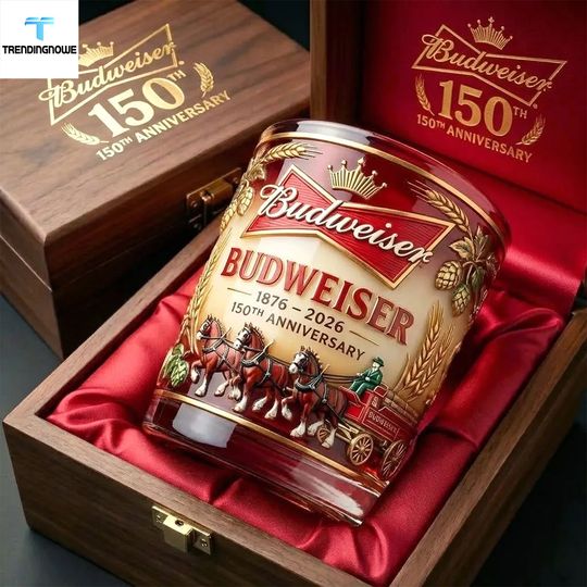 Budweiser 150Th Anniversary Collectors Whiskey Glass