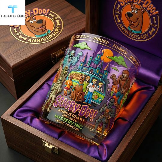 Scooby Doo Anniversary Mystery Inc Legacy Edition Collectors Whiskey Glass
