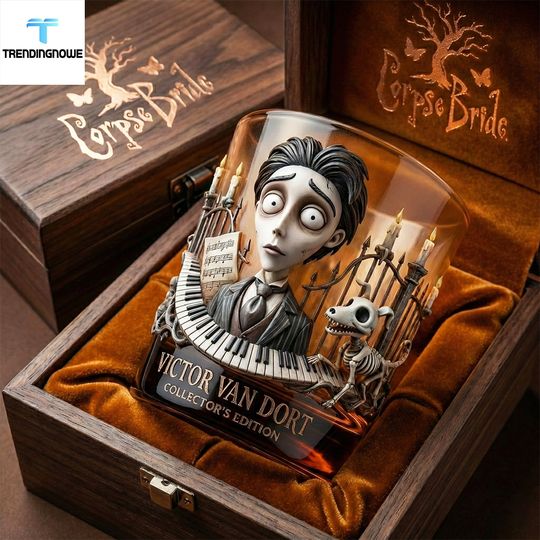 Tim Burton Corpse Bride Victor Van Dort Whiskey Glass 2026