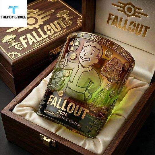 Limited Edition Falllout 2026 Commemorative Vault Tec Opaque Whiskey Glass