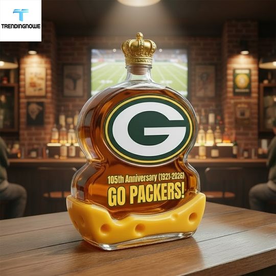Green Bay Packers 105Th Anniversary Commemorative Edition Whiskey Bottle Decanter