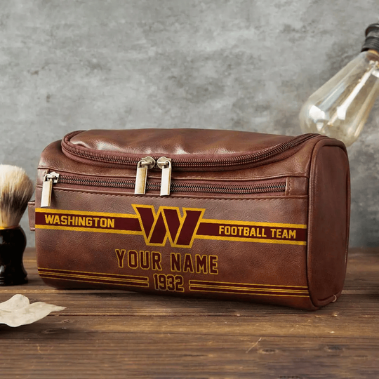 Washington Commanders Toiletry Bag - Gift For Him, Father, Grandpa - Father's Day Gift Idea