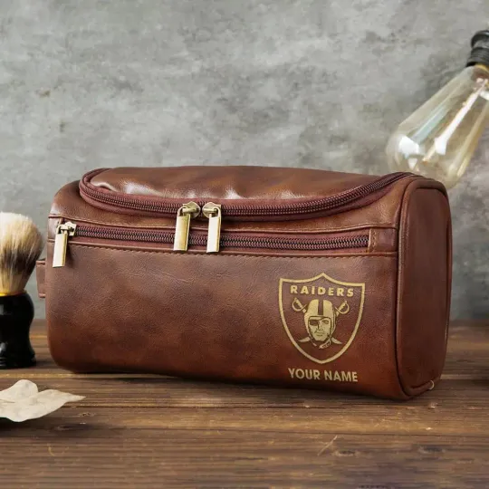 Las Vegas Raiders Toiletry Bag - Gift For Him, Father, Grandpa - Father's Day Gift Idea