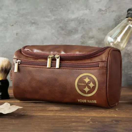 Pittsburgh Steeler Toiletry Bag - Gift For Him, Father, Grandpa - Father's Day Gift Idea