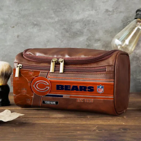 Chicago Bears Toiletry Bag - Gift For Him, Father, Grandpa - Father's Day Gift Idea