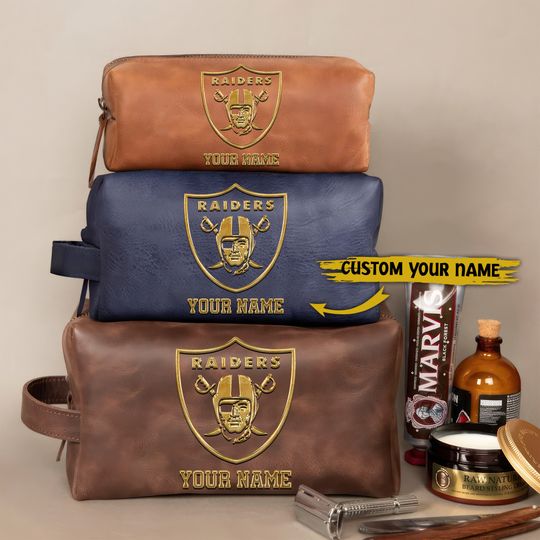 Las Vegas Raiders Toiletry Bag - Gift For Him, Father, Grandpa - Father's Day Gift Idea