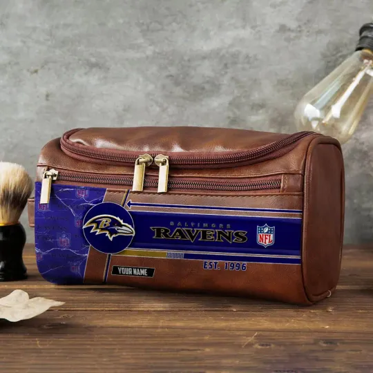 Baltimore Ravens Toiletry Bag - Gift For Him, Father, Grandpa - Father's Day Gift Idea